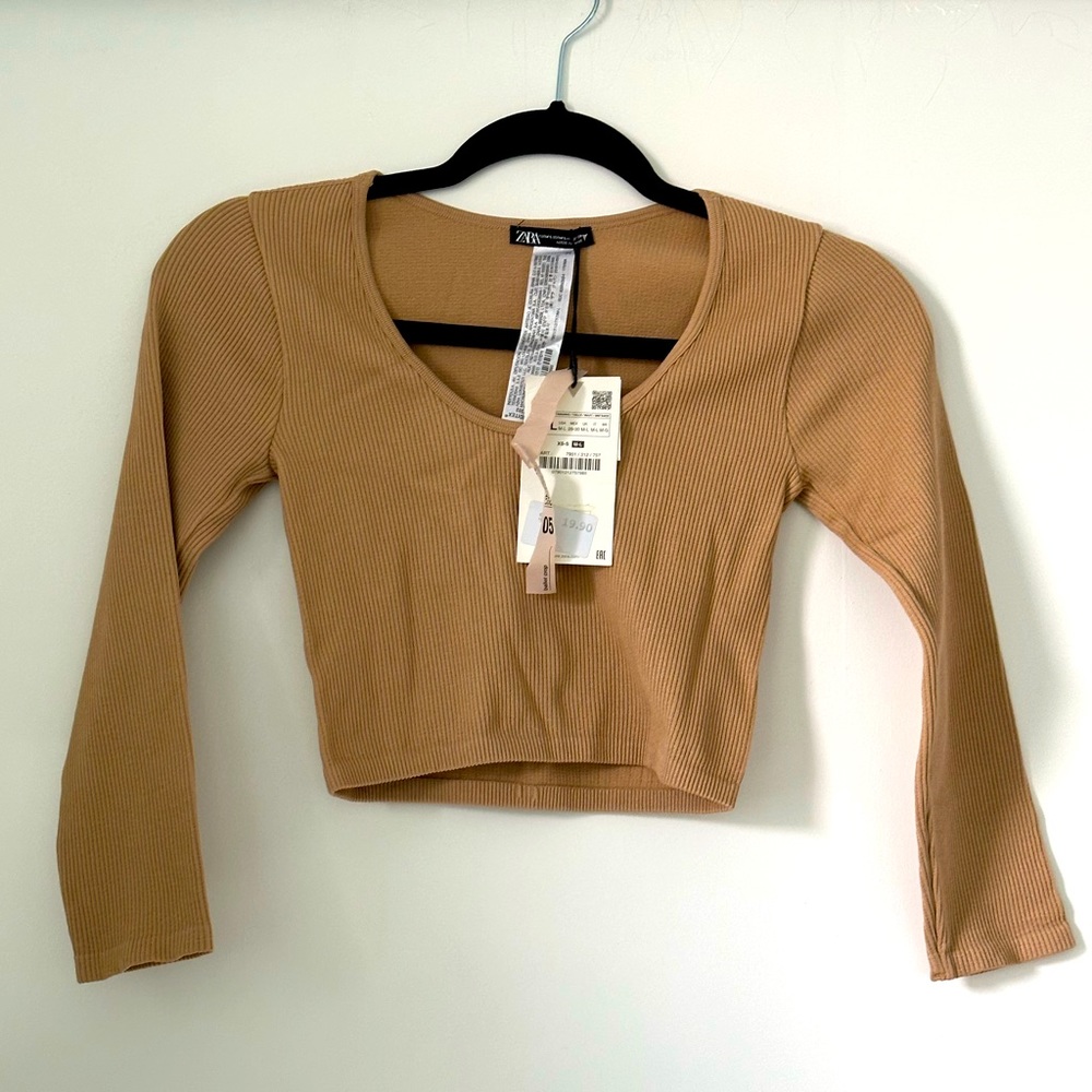 Zara Seamless Ballet Crop Buff/Beige Women’s M/L